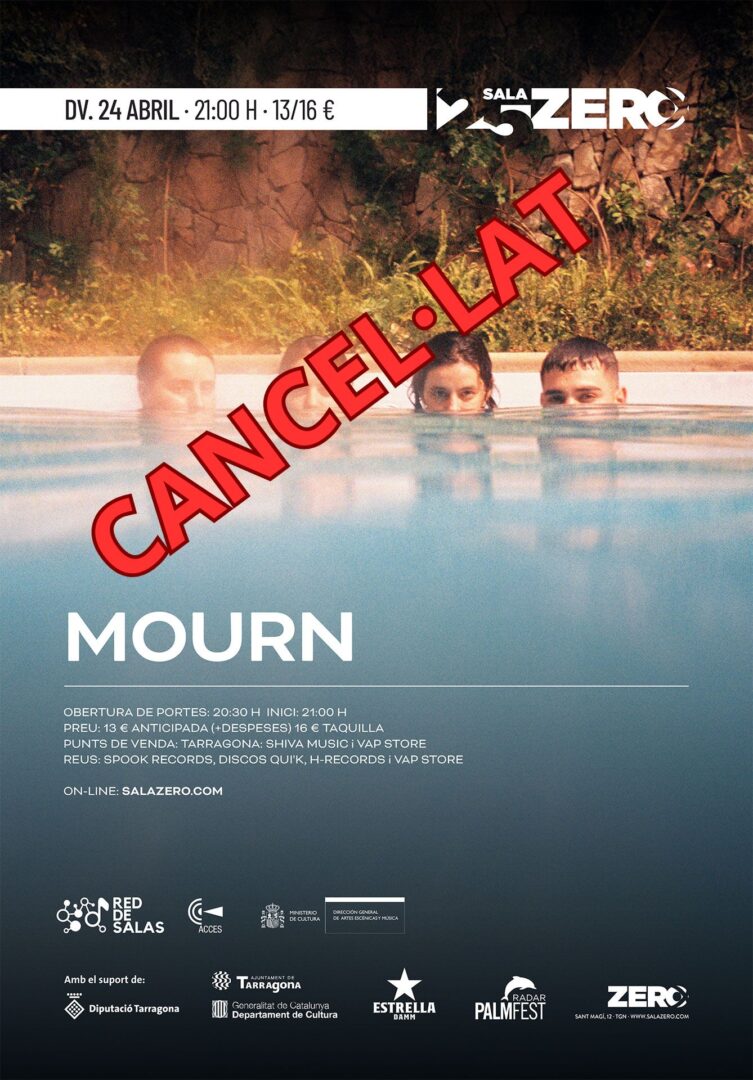 CANCELLAT!!! MOURN - Sala Zero